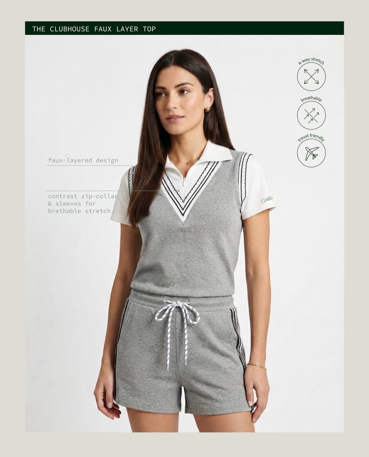 The Clubhouse Faux-layered Top